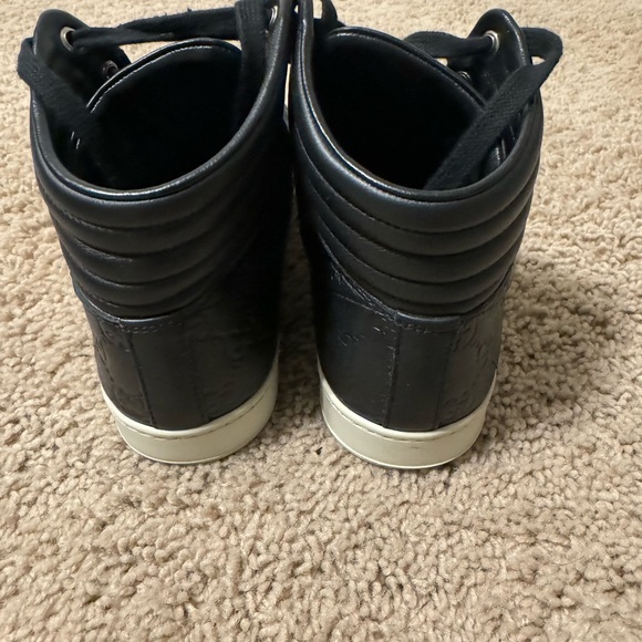 Gucci High Top Leather Sneakers - Picture 4 of 8
